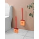 thumbnail image 1 of 1pc Household Wall Mounted Toilet Brush With Soft Bristles, Cornerless Toilet Cleaning Tool, 1 of 4