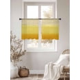 thumbnail image 3 of Yellow Ombre Sheer Curtains 54 Inch Length 2 Panels for Living Room, Modern Abstract Art Abstract Voile Kitchen Curtain Set, Luxury Privacy Drapes Window Treatment for Bedroom, 3 of 7