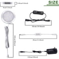 thumbnail image 3 of AIBOO Dimmable LED Under Cabinet Kitchen Lighting Counter Showcase Lighting Fixture with Plug in and Dimmable Wireless RF Control, 6 Ultra Slim Puck Lights Kit (6000K), 3 of 7