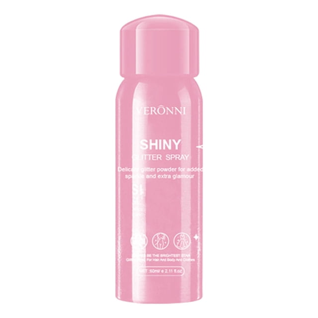 Spray de Brillo para Cabello y Cuerpo Sparkly Glow 60ml/2.02fl. Iluminador de Cabello para el Rostro Nocturno