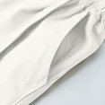 thumbnail image 6 of Girls White Shorts High Waisted 100% Cotton Pleated Paper Bag Waist Elastic Casual Summer Play Shorts for Kids Little & Big Kids,Size 11-12 T, 6 of 6