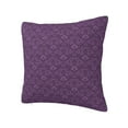 thumbnail image 2 of Wukai Retro Florals Purple Premium Polyester Fleece Pillow Covers with Hidden Zipper Closure,Luxuriously Soft and Durable-26"x26", 2 of 7