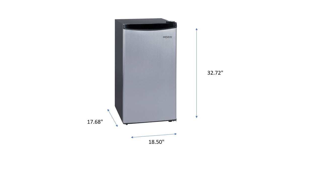 Medium Size 3.2 cu. Ft. Mini Fridge in White with Lots of