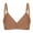 Brown, variant on Tumotour Push Up Bras For Women Full Coverage Bra Wire Free Sports Bras Hollow Out Underwear Plus Size Comfortable Bras