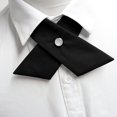 thumbnail image 2 of LinYooLi Nœud Papillon Noir pour Femmes, Nœuds Papillon Réglables Croisés pour Uniforme de Filles Nœud Papillon Croisé pour Remise de Diplôme Scolaire, 2 of 6