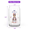 thumbnail image 5 of Happy 4th of July Patriotic Basenji Marching Band Uniform Balloons Fireworks 16oz Glass Cup Mug African Barkless Dog Lover Glass Can - 13009, 5 of 5