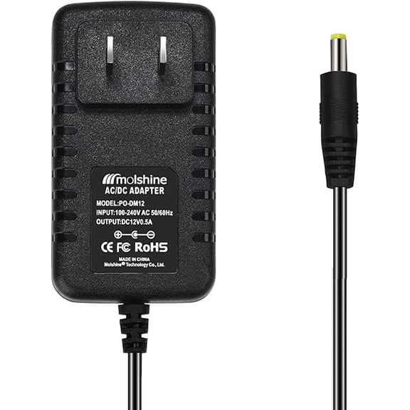 (6.6ft Cable 12V AC DC Adapter Compatible DYMO 1758460 LabelManager 260P LM-260P (1754490) 280 LM-280 (1815990) 360D LM-360D (1754488) 420P LM-420P (1768815) Power Supply Rapid Charger