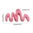 thumbnail image 3 of Betivan 1 Counts Hair Clips For Women - Matte Nonslip Large Hair Claw Clips For Thick And Thin Hair, Strong Hold Big Hair Clips Fashion Hair Beige Black Blue Brown Green Hot Pink Purple White Yellow, 3 of 3