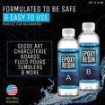 thumbnail image 5 of Art ‘N Glow Epoxy Resin for Clear Casting and Coating - 32 Ounce Kit - Perfect for Molds, Crafts, Tumblers, Jewelry, Wood - Food Safe, Bubble Free, 5 of 7