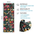 thumbnail image 2 of Pioneer Flower Floral Print Pattern Hot Yoga Mat Towel Non Slip for Hot Yoga - Quick-Drying Yoga Mat Cover with 4 Corner Pockets with Travel Bag - Hot Yoga Towel Non Slip 74"x26", 2 of 6