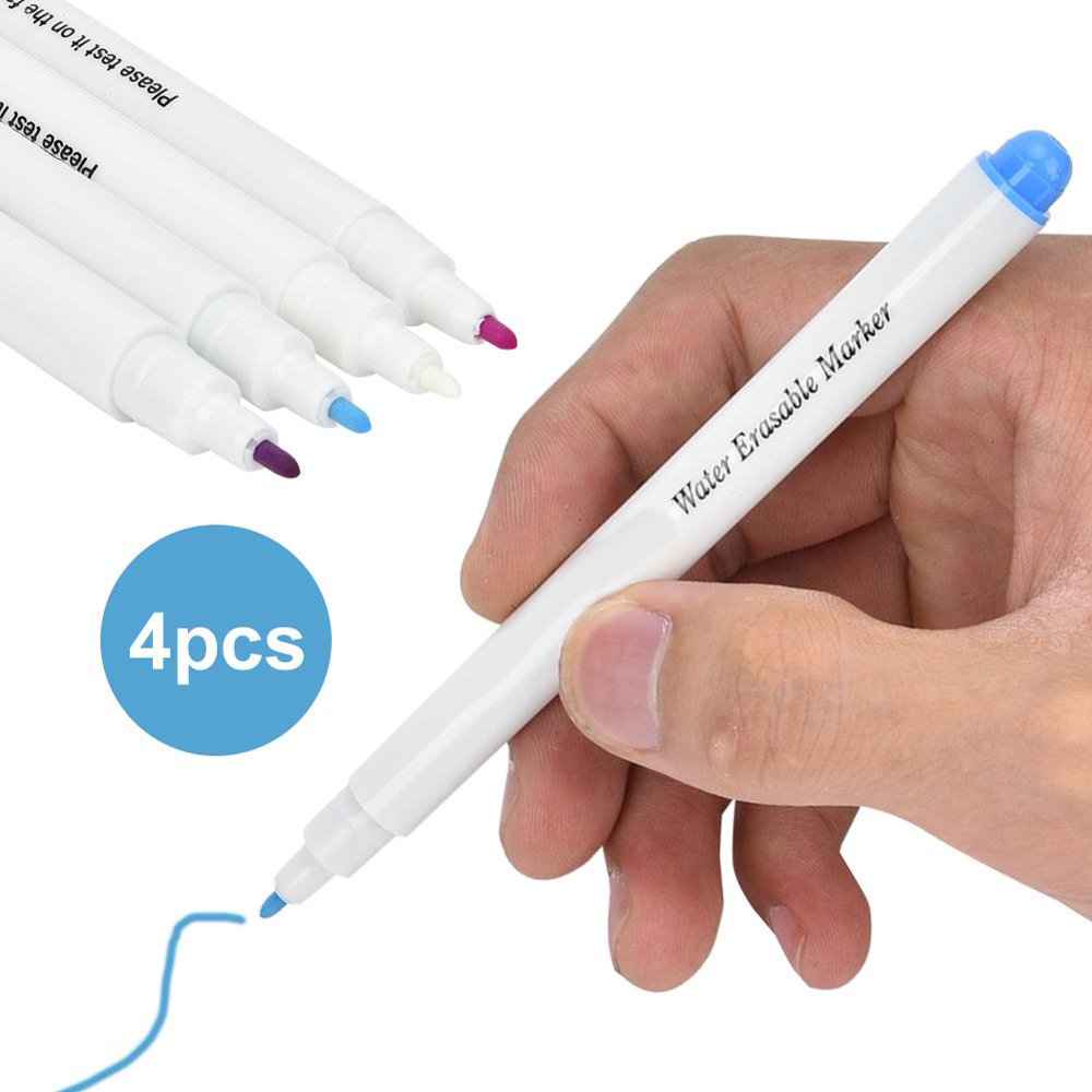 OTVIAP Fabric Pen,Water Erasable Fabric Marking Pen Leather Craft DIY Tool Sewing Accessories