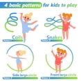 thumbnail image 4 of Cinta de gimnasia Cikyner, 2 unidades, colorida, con bastón, para niñas, 4 of 7