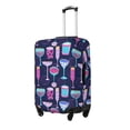 thumbnail image 2 of Daiia Wine Glasses And Cocktails Luggage Cover, Thickened Washable Travel Luggage Covers, Elastic Unique Baggage Covers for 18-20 inch Luggage-Medium, 2 of 9