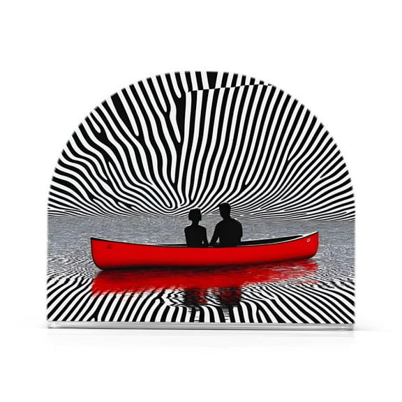 Yayeee Napkin Holder for Table Kitchen Paper Tissue Organization, Red Boat