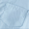 thumbnail image 6 of Coerni Boys' Short Sleeve Button Down Shirt Toddler Casual Dress Shirt Cotton Summer Top with Pocket Kids Solid Color Clothes, 6 of 9