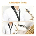thumbnail image 3 of ELAYARD Black Saxophone Neck Strap with Easy Installation and Adjustable Fit for Versatile Use, 3 of 8