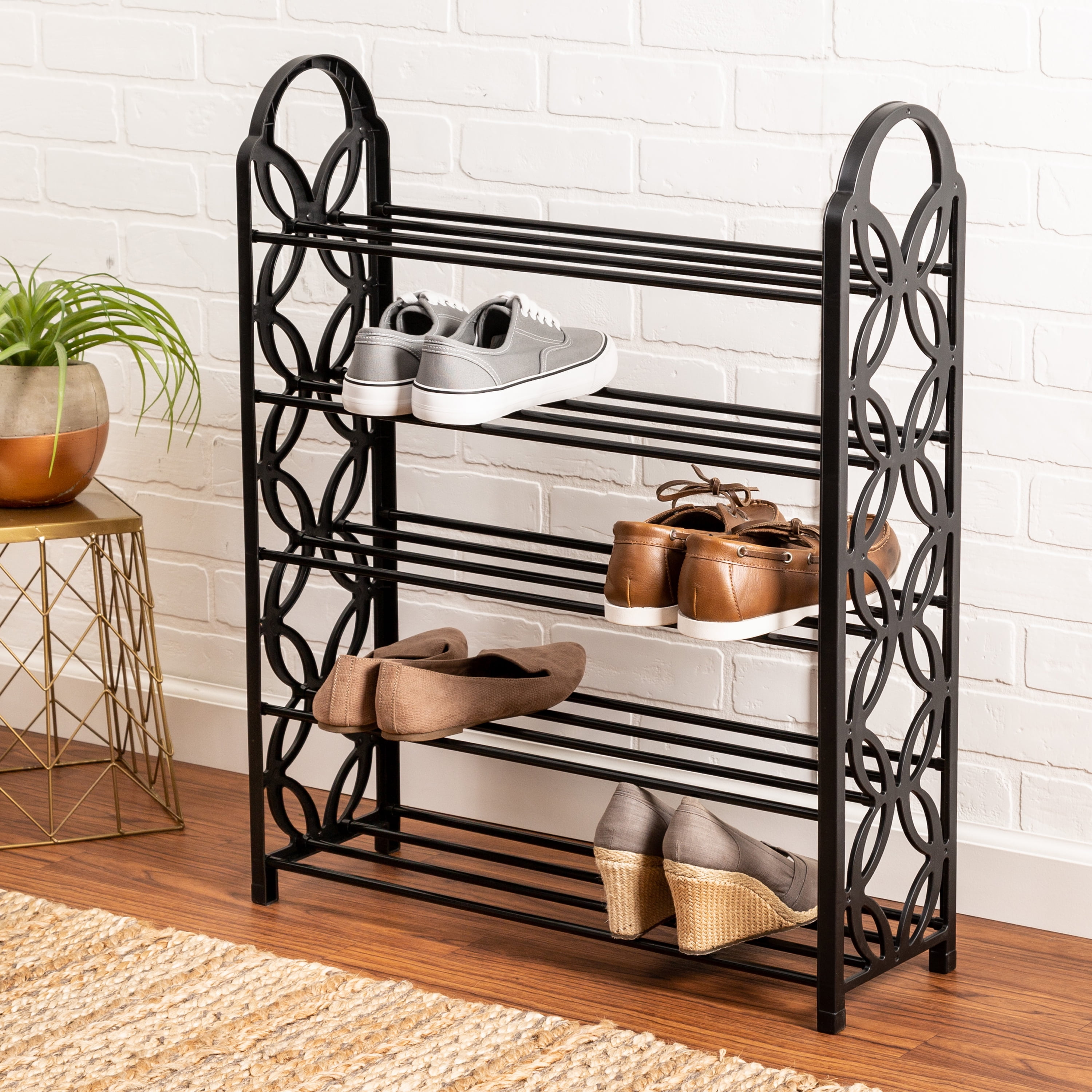 5/6/7 Tier Shoe Rack With Handle Reinforced Thick - Temu