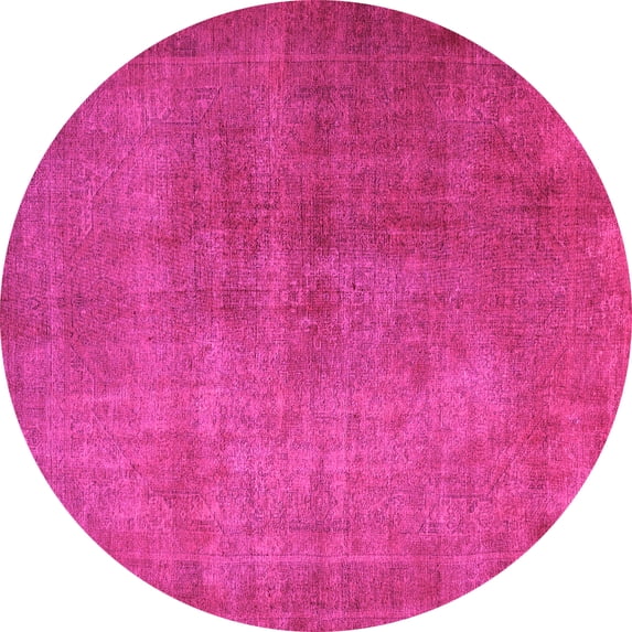 Ahgly Company Indoor Round Persian Pink Traditional Area Rugs, 6' Round