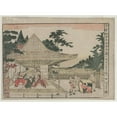 thumbnail image 2 of Kitao Masayoshi 24x19 Gold Ornate Framed and Double Matted Museum Art Print Titled - Chushingura: Act VI (From the Series Perspective Pictures for the Treasure House of Loyalty) (C. 1790s), 2 of 4