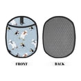thumbnail image 2 of Naloa Skiing penguin Bear Silicone Pot Holders, Oven Mitts Heat Resistant Hot Pads, Non Slip Pot Holder for Kitchen Baking and Cooking 9.4 x 7.5 Inches, 2 of 7