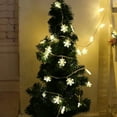 thumbnail image 3 of Christmas Decoration Snowflake String Lights  Garland Holiday Led Light, 3 of 6