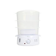 Rosewill 4 in 1 Electric Food Steamer, Steamer, Baby food maker, Rice cooker and Sterilizer, 800W turbo steam fast heating, 3 Tier stackable baskets,9.5Qt