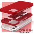thumbnail image 3 of Silicone Case Compatible with iPhone 12 Mini Case 5.4 inch, Liquid Silicone Full Body Protective Phone Case Cover (with Microfiber Lining) for iPhone 12 Mini (2020) 5.4", red, 3 of 5