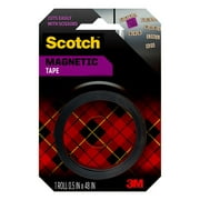 Scotch Magnetic Tape, 1/2 inch x 4 feet, 1 Rolls/Pack