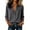 Dark Gray, variant on Women's Button Down Shirts with Pocket 3/4 Sleeve Corduroy Casual Collared Blouses Tops Wine S
