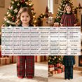 thumbnail image 4 of xaweyi Girls Christmas Comfortable and Breathable Set Cute Checkered Printd Long Sleeve Top Pants Two Piece Set Size 6-12 Months, 4 of 5