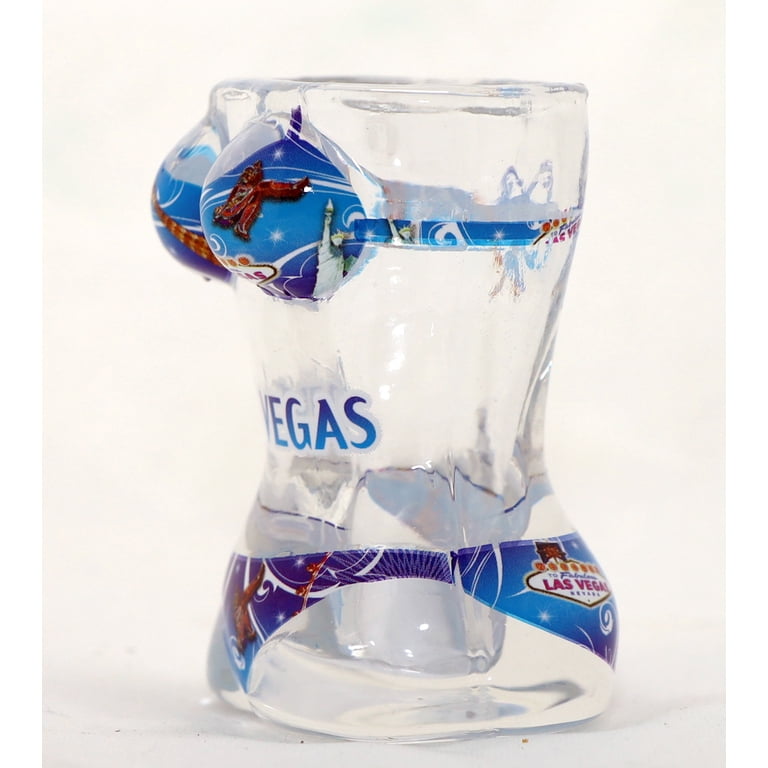 Verre à Shot Las Vegas Nevada - Souvenir En Verre, 5,7 Cm De Haut, 4,6 Cm De Diamètre - Collection Ou Cadeau
