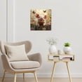 thumbnail image 2 of NEONWE Cute Pig Wall Art Colorful Flowers Butterfly Nature Pictures 12x12 Framed Modern Farmhouse Funny Artwork Canvas Art Prints, 2 of 7