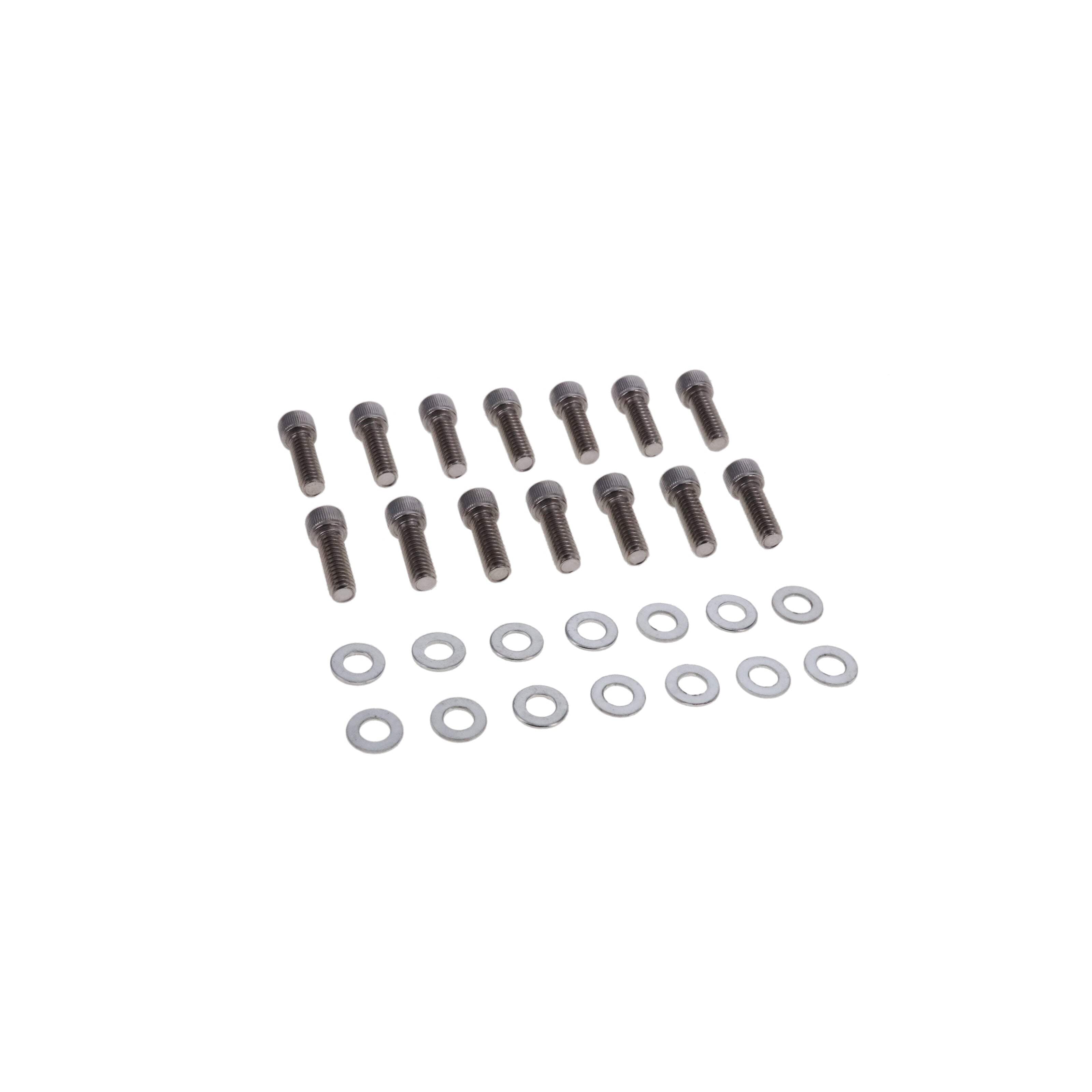 Short Bolt Aluminum Valve Covers w/ Breather for Chevy Small Block - Black