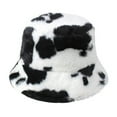 thumbnail image 1 of Winter Fisherman Hat Leopard Print Thick Windproof Fixed Strap Cold Resistant Flat Top Color Matching Adjustable Lady Outdoor Hat, 1 of 10