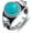 9, variant on Genuine Turquoise Tiger Ring for Men 925 Sterling Silver Black Vintage and Natural Gemstone Rings Jewelry for Him Husband