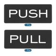 thumbnail image 3 of Unique Bargains Push Pull Door Signe Acrylique Auto-Adhésif Rectangle Autocollant Noir/blanc 2 Pack, 3 of 6
