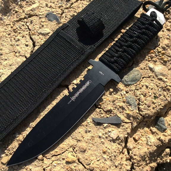 Defender 12 in Tactical Knife, with Sheath