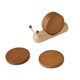 thumbnail image 2 of Posavasos De Caracol Posavasos antiestrés con forma de caracol color caqui, de madera de nogal negro, divertido y creativo para adultos (1 unidad) JASKFLY, 2 of 7