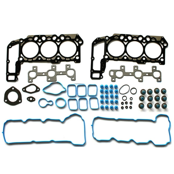ECCPP Engine Head Gasket Set with Oil Pan Gasket fit for 05 06 07 08 09 10 for dodge Dakota 3.7L Fits select: 2005-2007 JEEP GRAND CHEROKEE LAREDO/COLUMBIA/FREEDOM, 2007-2010 JEEP LIBERTY SPORT