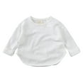 thumbnail image 2 of Godderr 1-7Y Girls Boys T-Shirts for Baby Toddler Kids Long Sleeve Girls' Tops Crewneck Cotton T-Shirt Toddler Girl Clothes Blouses, 2 of 9