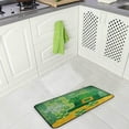 thumbnail image 4 of Dreamtimes St.Patrick's Day Kitchen Rug 39"x20", Sst. Patrick's Day Gold Coins and Hat Non Slip Washable Cushioned Carpets Polyester AntiFatigue Comfort Porch Floor Mat for Washroom Bedroom, 4 of 7