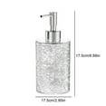 thumbnail image 3 of Refillable Foaming Soap Dispenser for Bathroom or Kitchen - Clear Plastic Hand Soap Pump Bottle for Body Wash and Lotion, 3 of 5
