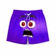 thumbnail image 3 of EGNMCR Children's Pocket Shorts Drawstring Elastic Printed Casual Swim Trunks five point pants, 3 of 8