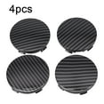 thumbnail image 1 of 4Pcs Carbon Fiber Wheel Hub Center Cap Covers 60mm Black Universal Replace Rim, 1 of 12
