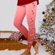 thumbnail image 3 of Gibobby Leggings Navideños Leggings de cintura alta con estampado navideño para mujer, adecuados para yoga, correr, fitness diario(Rosa,M), 3 of 4