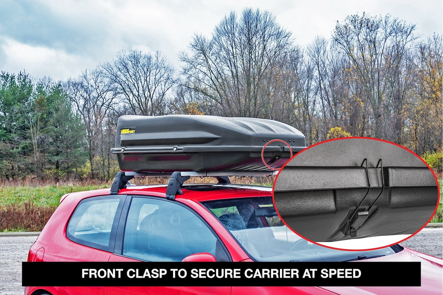 JEGS 90098 Rooftop Cargo Carrier Luggage, 18 Cubic ft, Waterproof