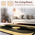 thumbnail image 2 of ODIKA 6'x9' Machine Washable Non-Slip Area Rug, Luxury Black & Gold Abstract Art High Traffic Rug, Black, 132535, 2 of 7