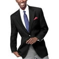thumbnail image 2 of Michael Kors Mens Designer Two Button Blazer Jacket, Black, 36 Short, 2 of 2