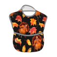 thumbnail image 2 of Zufioo Thanksgiving Turkey 1 Print Toddler Adjustable Waterproof Bib, 11.6x15 Inch Feeding Bib Suitable for 6-24 Month Babies, 2 of 8