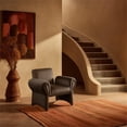 thumbnail image 2 of Meridian Furniture Fleurette Brown Velvet Accent Chair, 2 of 7